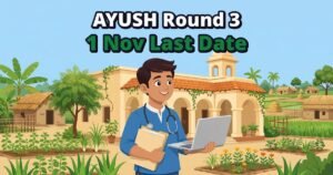 Bihar AYUSH UG Round 3 counselling 1 November last date