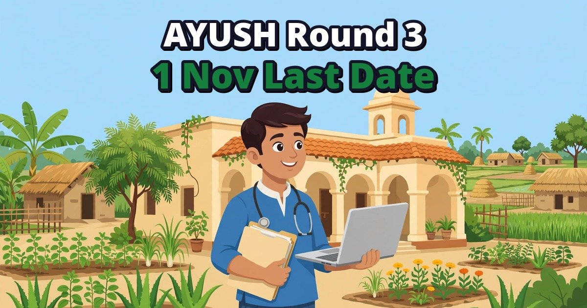 Bihar AYUSH UG Round 3 Counselling 2026: 1 November tak Registration Kaise Karein, Choice Filling aur Allotment Dates