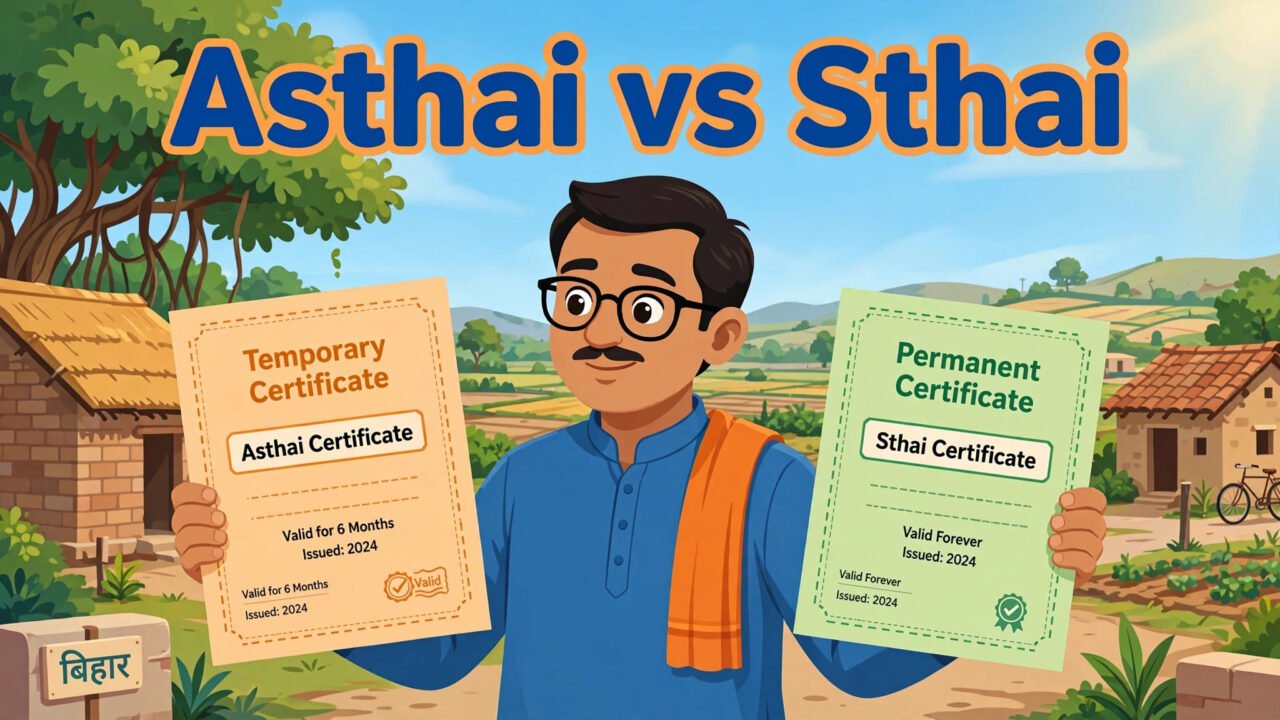 asthai niwas praman patra