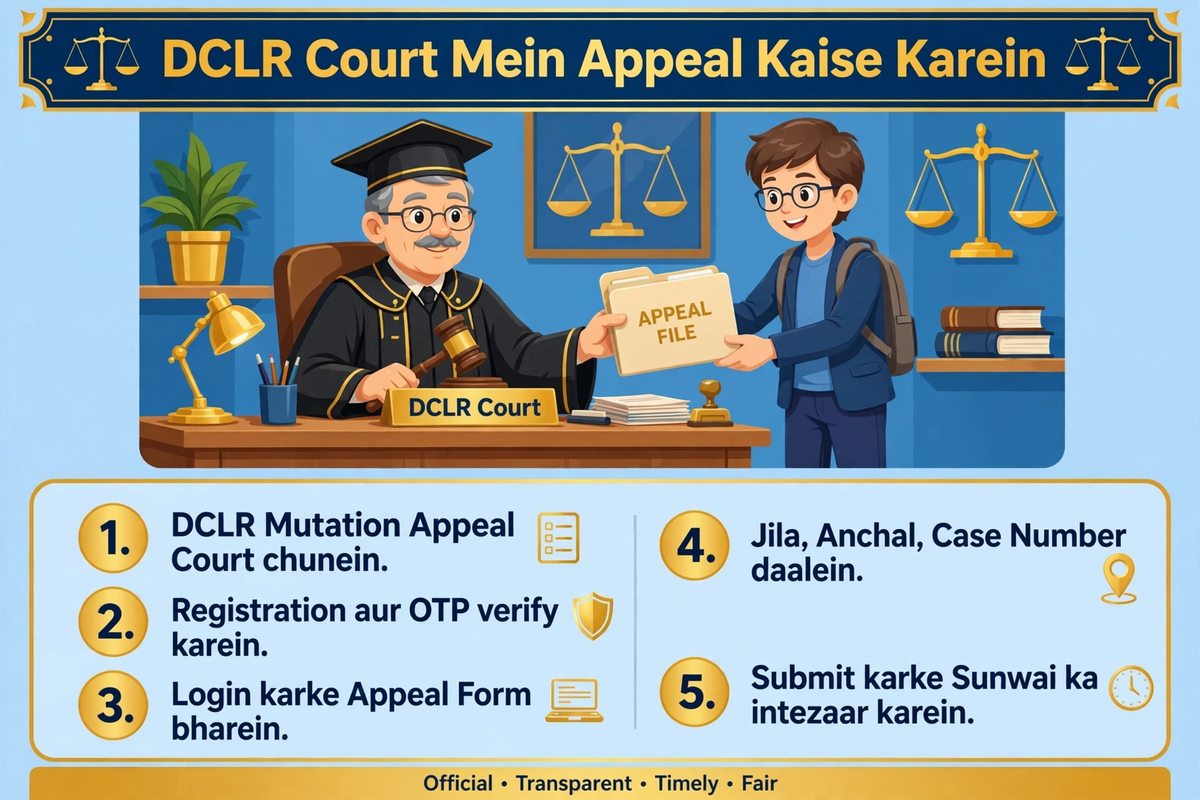 DCLR mutation appeal kaise kare Bihar steps