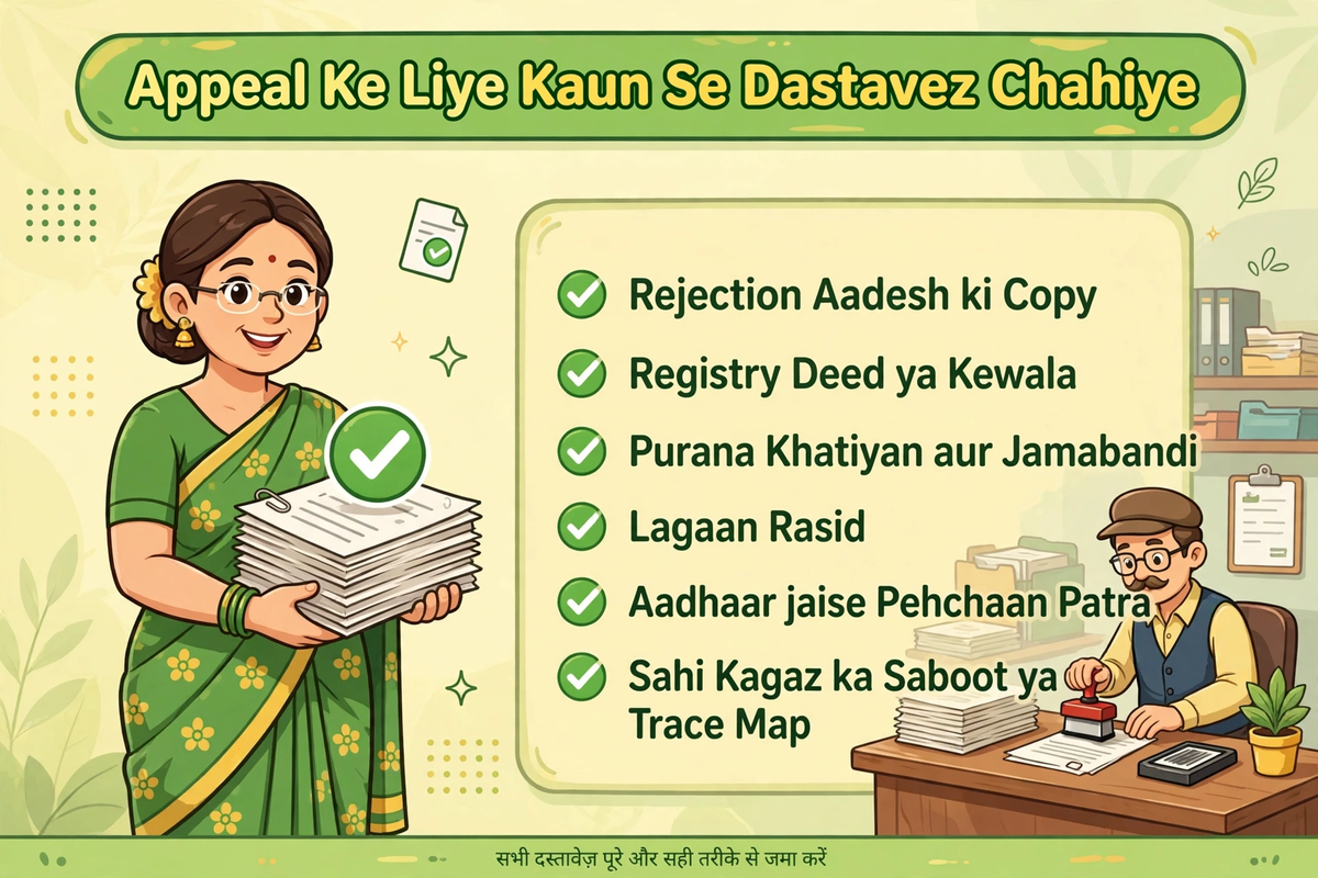 DCLR appeal documents list dakhil kharij Bihar