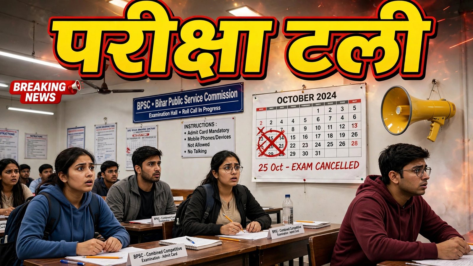 BPSC 72nd Prelims फिर Postpone: 25 October Exam टला, नई डेट कब + DV Documents की तैयारी 2026