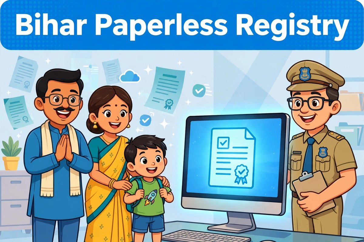 bihar paperless registry kaise kare