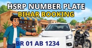 HSRP Number Plate Bihar Online Booking - purani gaadi ke liye high security plate