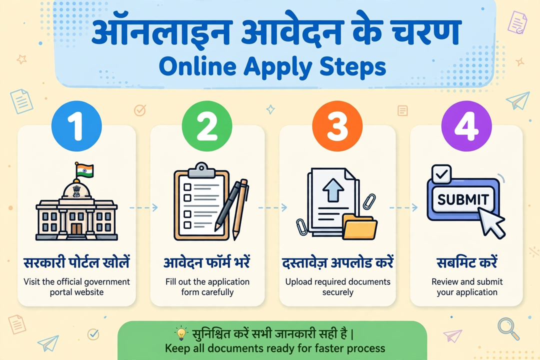 kanya utthan yojana online apply steps hindi