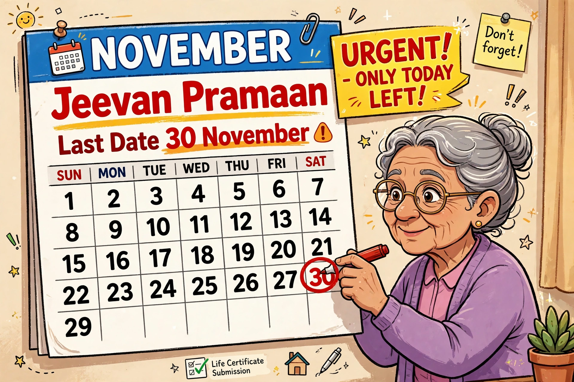 Jeevan Pramaan Last Date 30 November