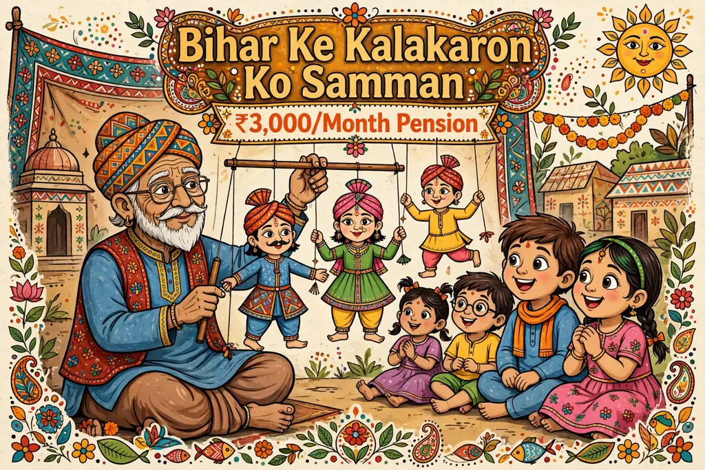 Bihar Kalakar Samman 3000 Month Pension