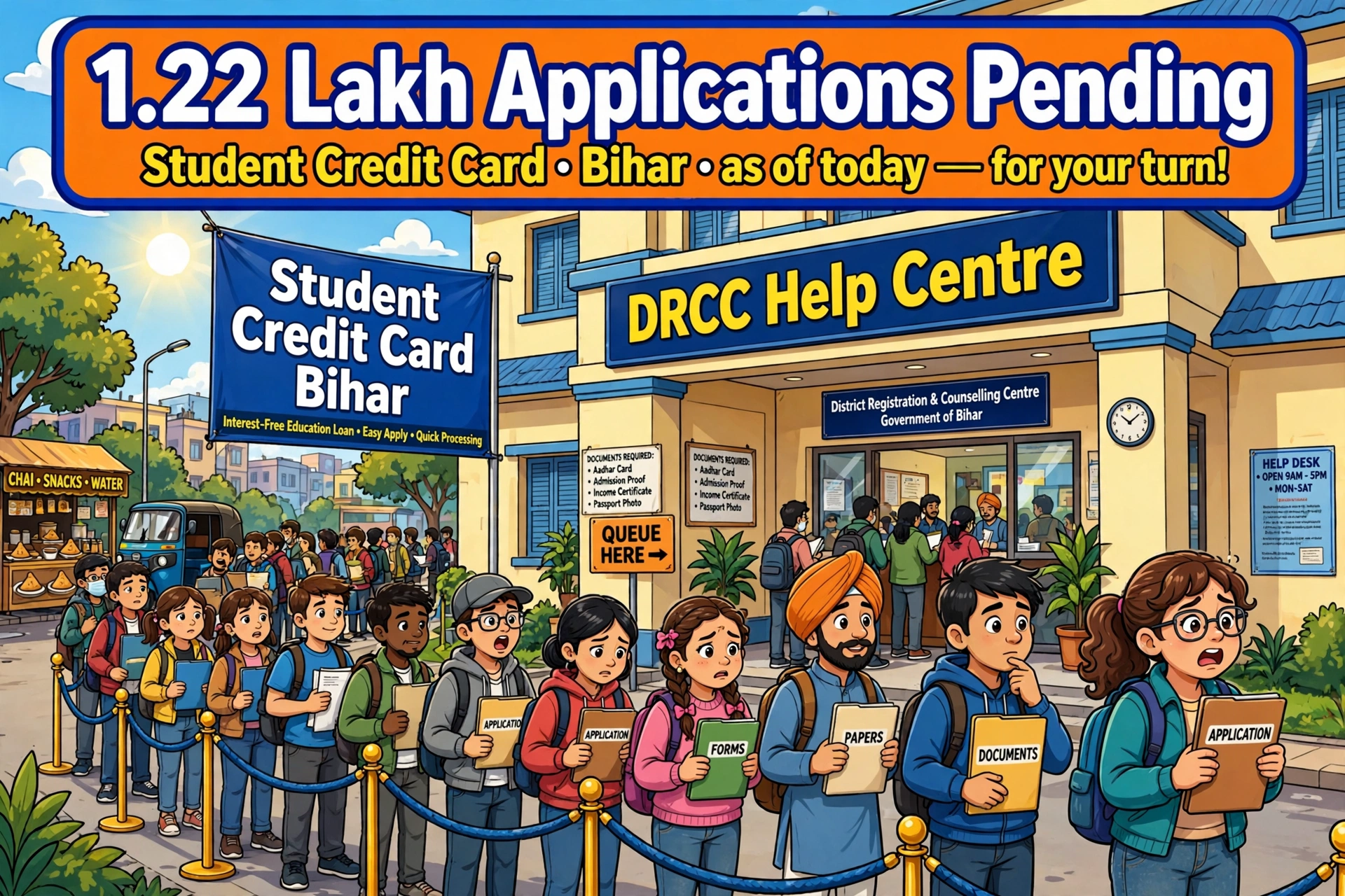 1.22 Lakh Applications Pending Student Credit Card