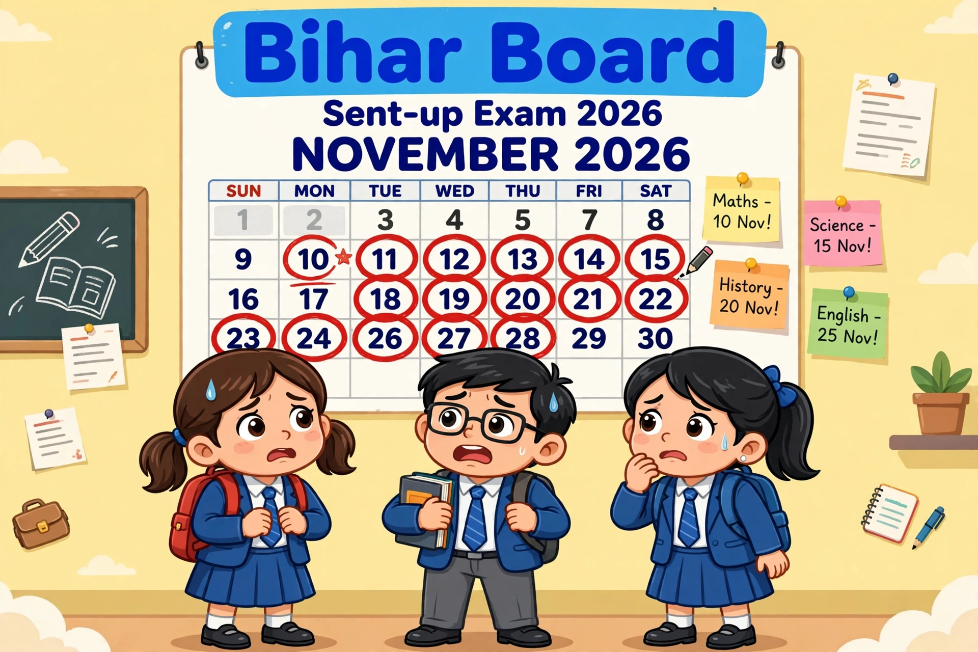 Bihar Board Sent-up Exam 2026