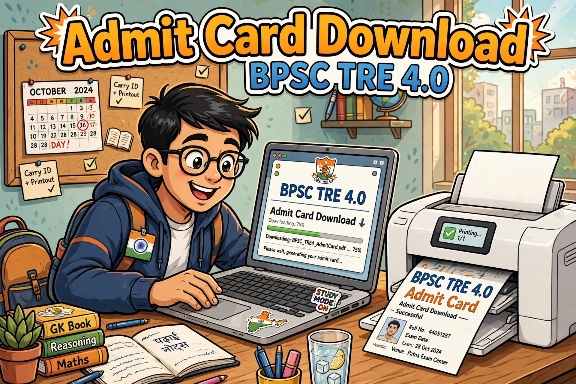BPSC TRE 4.0 Admit Card Download
