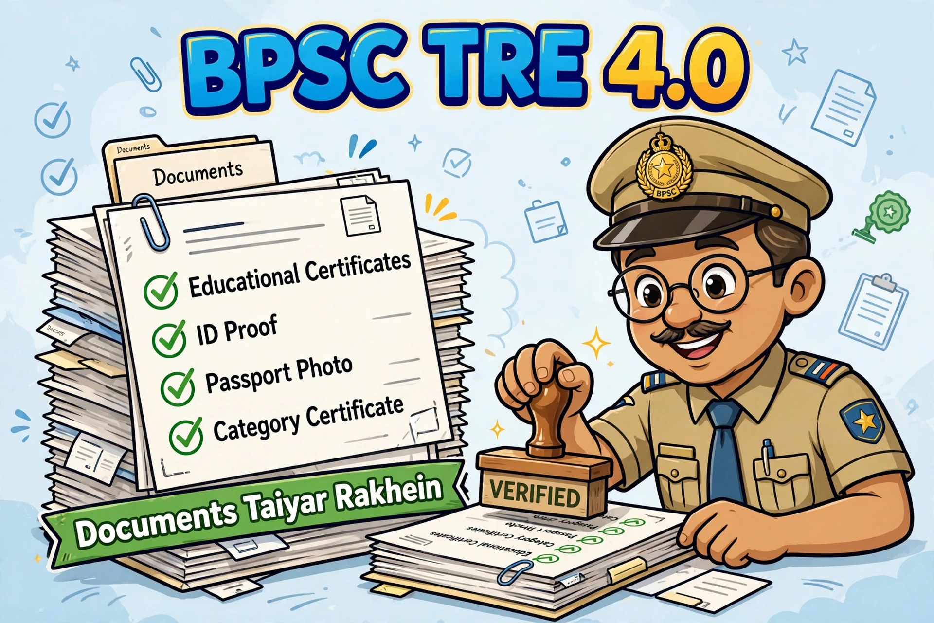 BPSC TRE 4.0 Documents Taiyar Rakhein