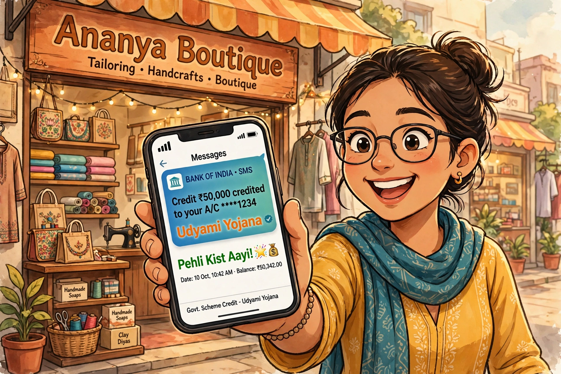 Udyami Yojana Pehli Kist Aayi