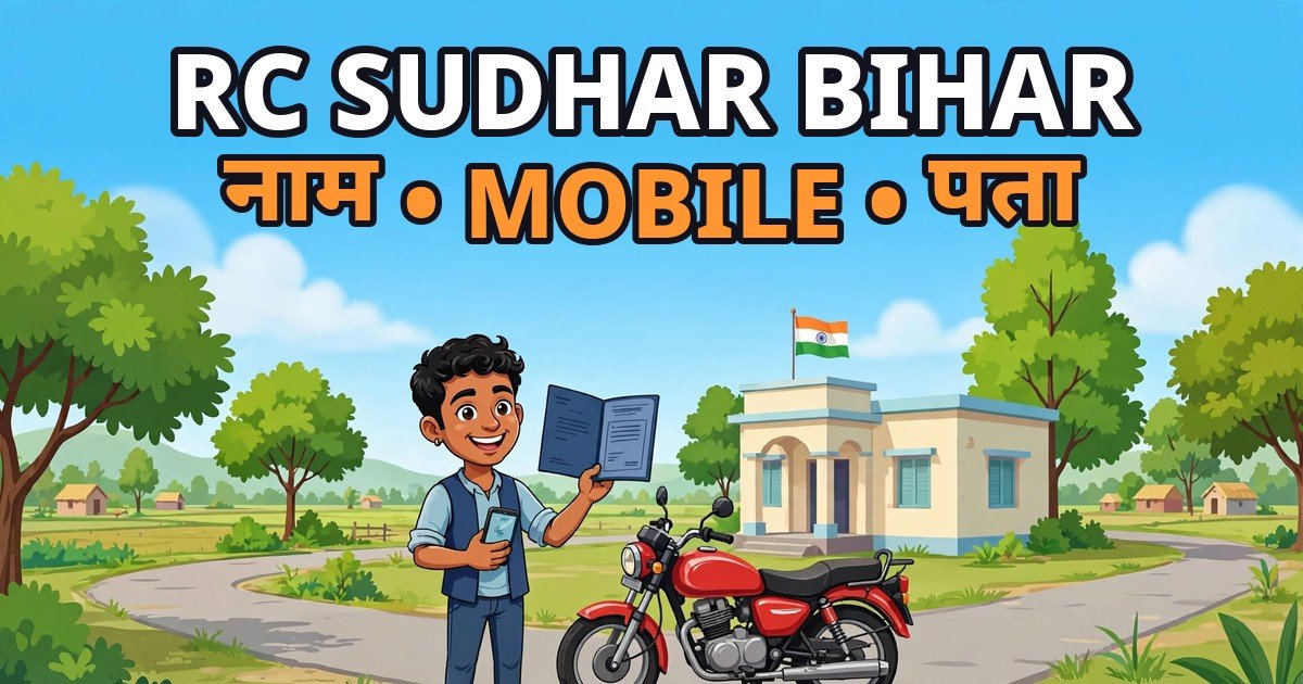 RC Me Naam, Mobile aur Address Sudhar Bihar: Registration Certificate Ki Galti Online Kaise Sudharein