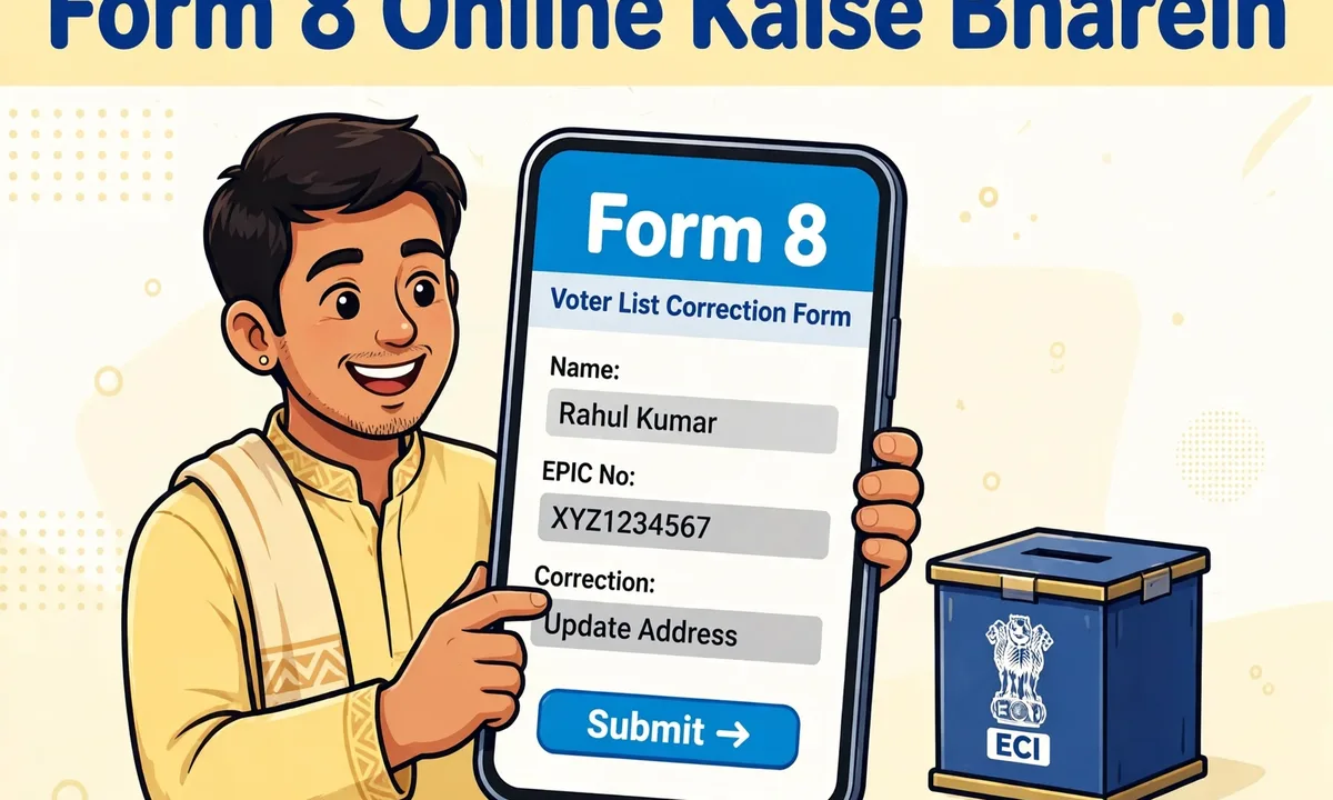 Form 8 से वोटर आईडी करेक्शन की ऑनलाइन प्रक्रिया