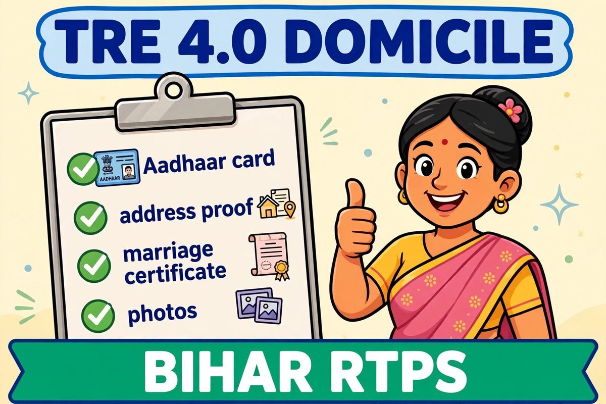 tre 4.0 domicile rule married women bihar