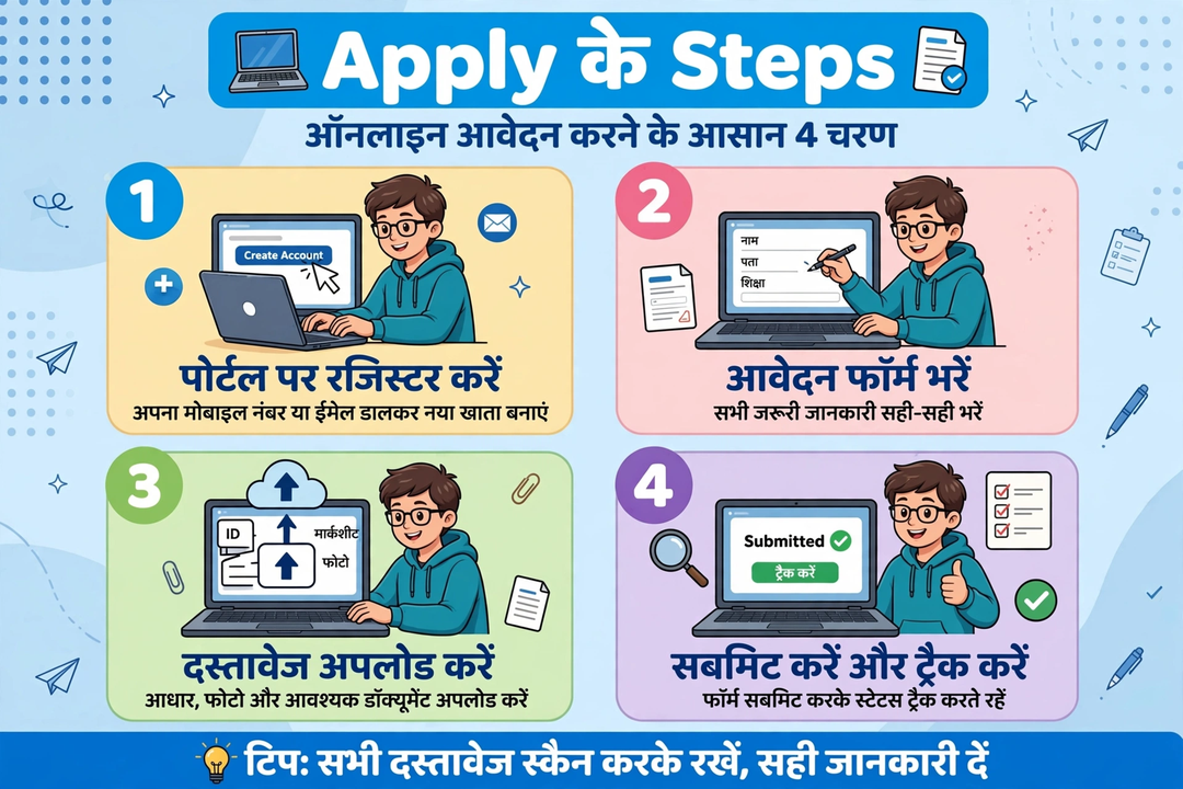 udyami yojana online apply steps hindi