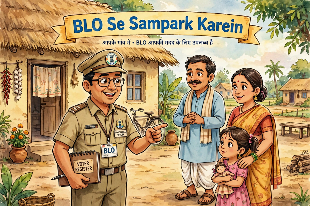 blo se sampark voter list sudhar hindi