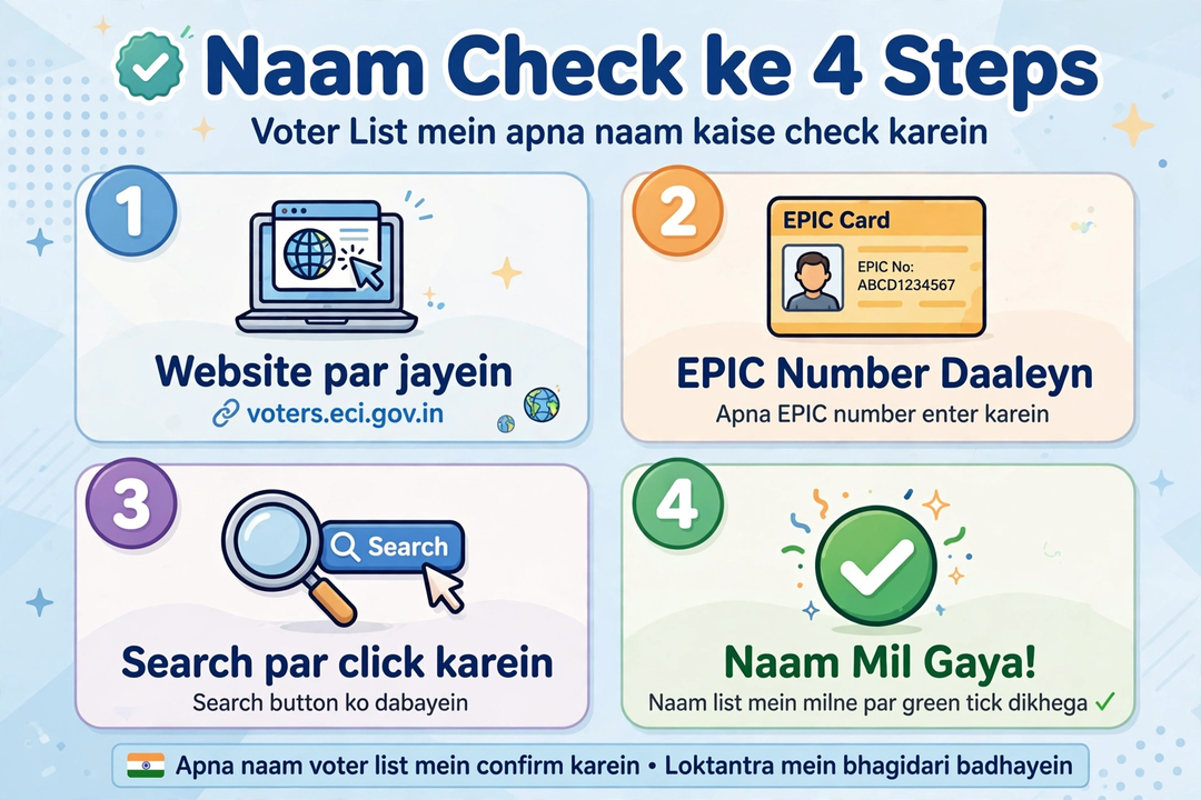 voter list naam check steps epic number hindi